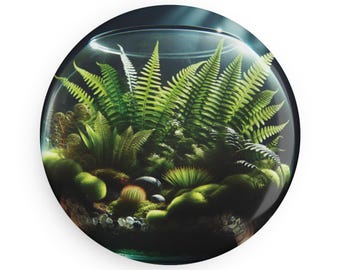 Botanical Terrarium Magnet Set - Decorative Fridge Magnets