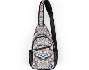 Lotus Flower Chest Bag