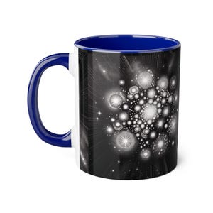 Star Cluster Akzent Becher, himmlische Kaffeetasse, Galaxie Teebecher, Weltraum-Liebhaber Geschenk, Astronomie Küchen Dekor, einzigartiges kosmisches Trinkgefäß