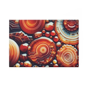 Button Magnet - Carnelian Design