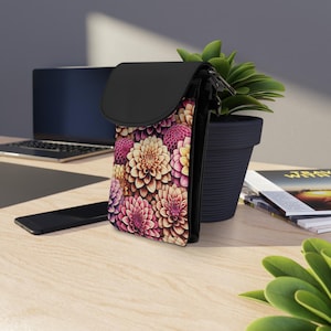 Phone Wallet - Dahlia Blooms
