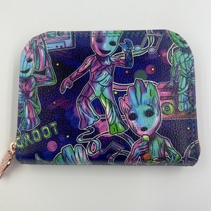 Cartera pequeña con cremallera de Groot