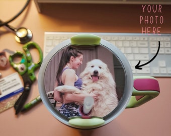 Custom Stanley Name Plate, Personalized Acrylic Tumbler Topper with Photo - 40/30 oz, 2.0 Quencher and OG Cup, Gift for Her