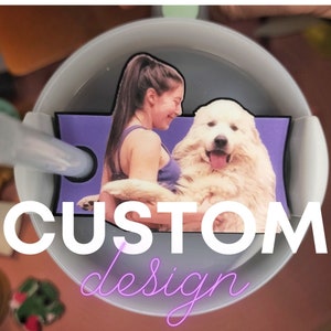 Custom Tumbler Topper, Cup Tumbler Topper – Custom Design your own Name Topper, Personalized Tumbler Decoration, Acrylic Nameplate
