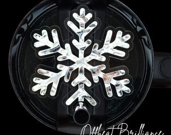 Stanley Namensteller, Becher Schleife, Strohanhänger, Weihnachtsnamentopper, Quencher Deckeltopper, Stanley Accessoires, Schneeflocke, Weihnachtsmann