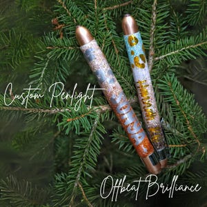 Personalized Medical Light Pen, Glitter Penlight, Nurse Pen Light, Doctor Light Pen, Glitter Medical Penlight, Glitter Cheetah Light Pen