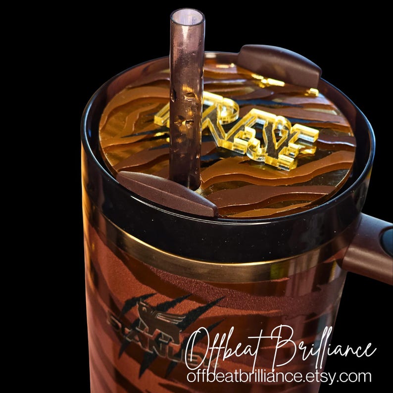 Stanley Quencher Gold Tiger, Tyla, Animal Print, Leopard, Tyger