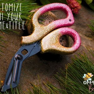 Custom Medical Trauma Shears, Glitter, Ombre, EMT EMS Medic Student Nurse Wound First Aid Scissors, Personalized Shears, Custom Medical Gift