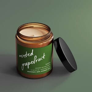 Minted Grapefruit Soy Candle
