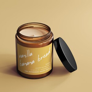 Vanilla Banana Bread Soy Candle
