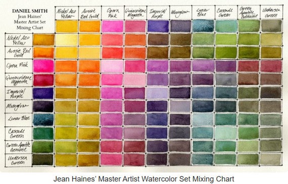 M. Graham Watercolor Quarter Pan Sample Introductory Set 12 Colors