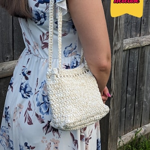 Crochet Summer Bag PATTERN Cute Shoulder Bag Pattern Women&#39;s Purse Pattern Crochet Easy Bag Pattern Small Bag Pattern Crochet Little Bag