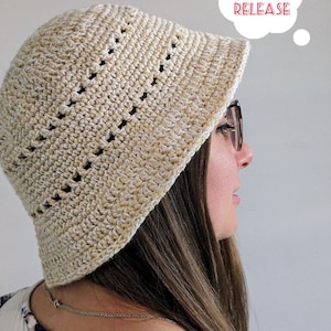 Crochet Summer Hat PATTERN  Easy Women&#39;s Bucket Summer Hat Beginner Friendly Pattern