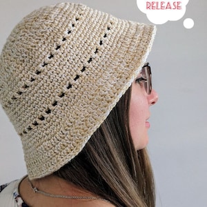 Crochet Summer Hat PATTERN  Easy Women's Bucket Summer Hat Beginner Friendly Pattern