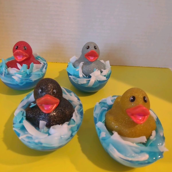 Duck on a Pond Decorative Soap with Rubber Duck