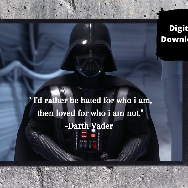 Darth Vader Inspirational Poster - Etsy