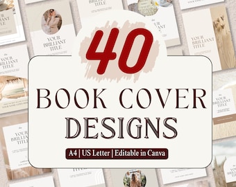 Ebook Cover Design Minimalist Ebook Canva Template Editable Cover Template for Content Creator, Authors, Business Ebook Covers