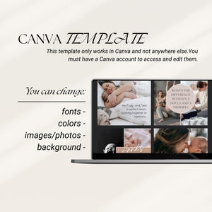 Doula Instagram Post Templates: Birth Worker Social Media (Editable in Canva) image 5
