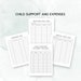 Child Custody Planner, Child Support Journal, Visitation Schedule Log ...