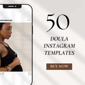 Doula Instagram Post Templates: Birth Worker Social Media (Editable in Canva) image 9