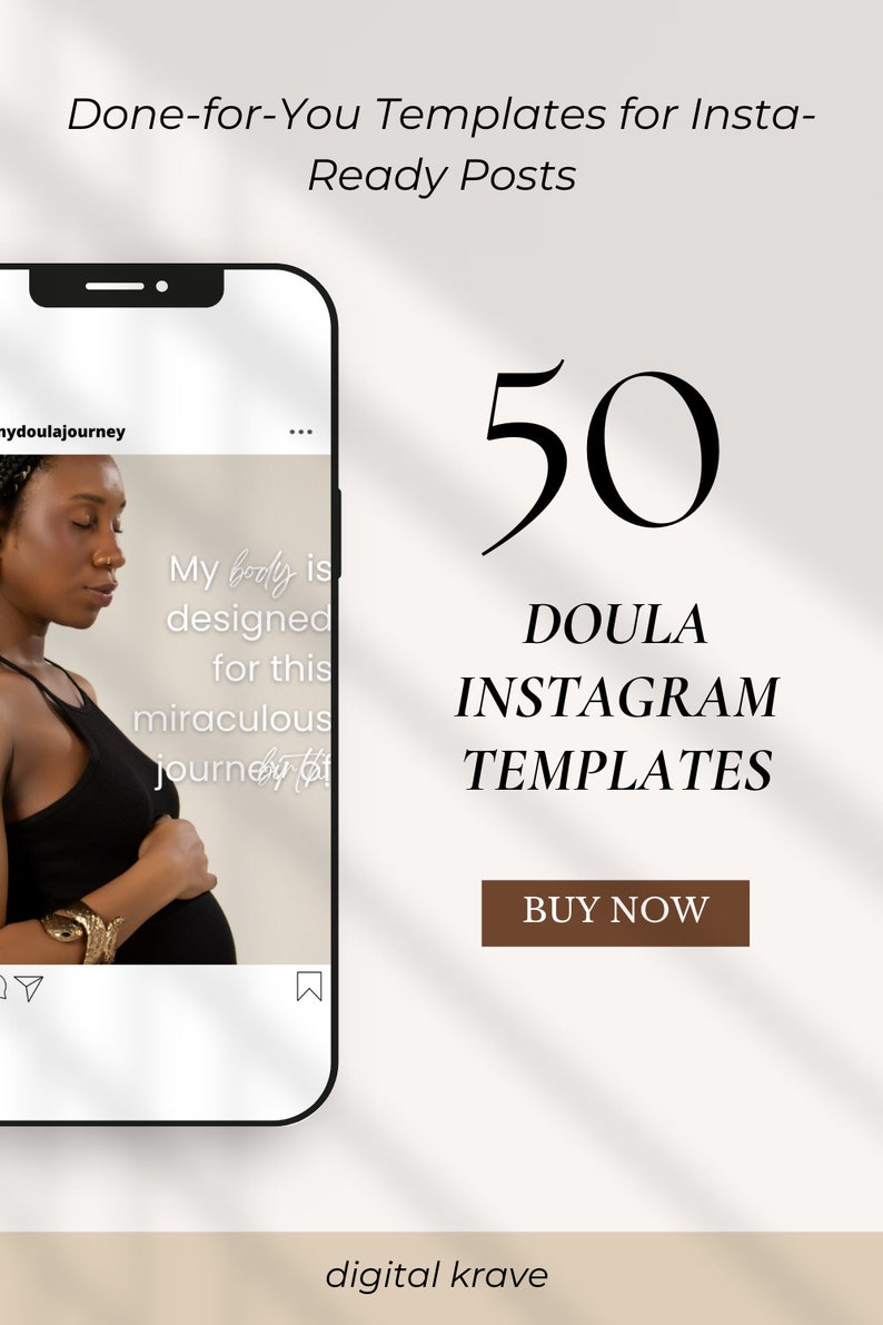 Doula Instagram Post Templates: Birth Worker Social Media (Editable in Canva) image 9