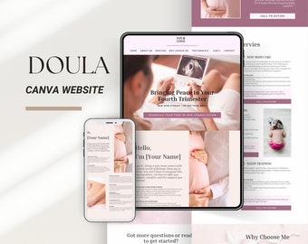 Doula Website Template Postpartum Doula Business Service Website Landing Page Doula Marketing Content Sales Page Website Design