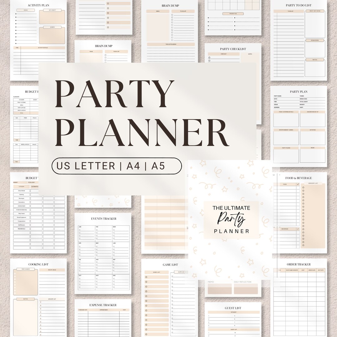 Ultimate Party Planner Printable: Event Planning Checklist (PDF ...