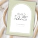 Child Custody Planner Child Support Tracker Visitation Schedule Custody ...
