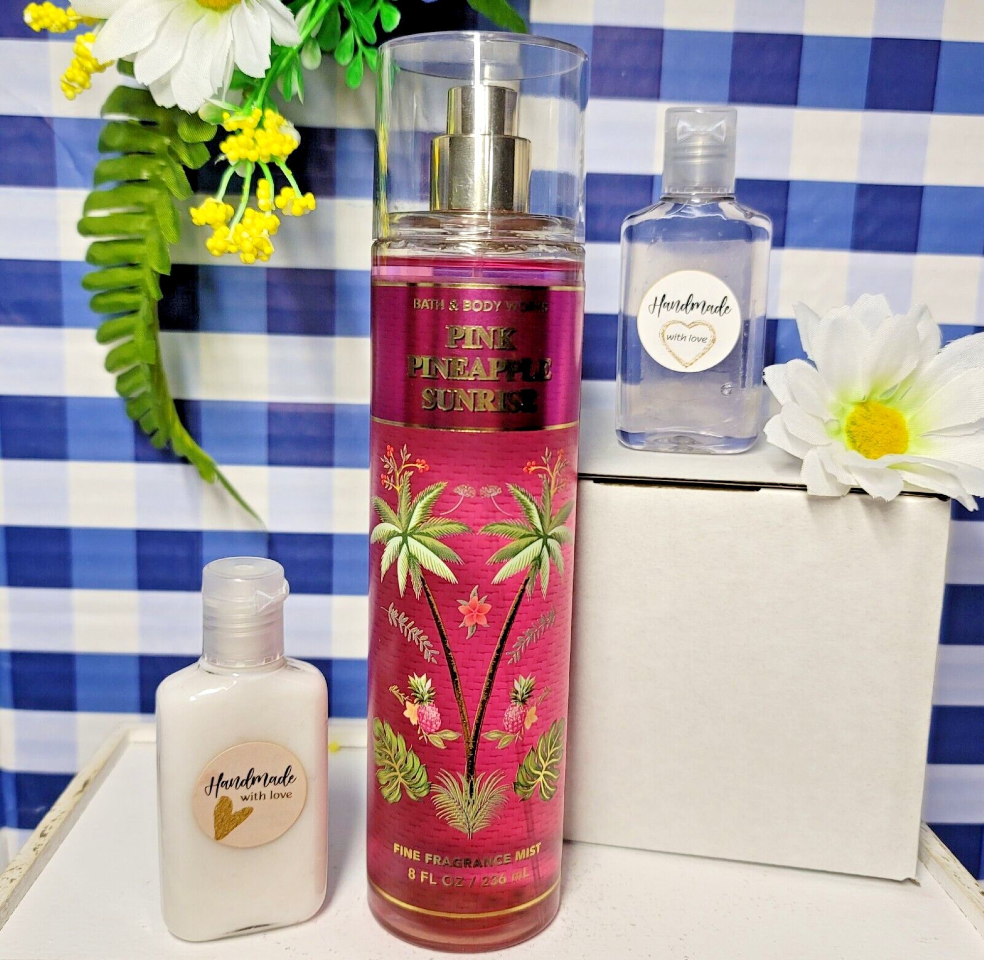 Pink Pineapple Sunrise Bath and Body Fine Fragrance Body Mist 8 Fl
