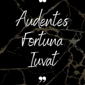 Audentes Fortuna Iuvat - Downloadable Digital Art (8x10 - larger sizes available)
