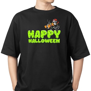 Halloween Skater - Boys Halloween Shirt - Skelton Shirt