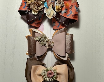 Disneys Pocahontas Designed Hair Bow Set of 3
