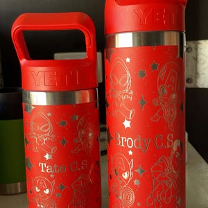 Super Heroes Cartoon Engraved Full Wrap Design