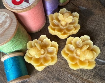 Set of Three (3) Bee on Flower Beeswax Thread Conditioner