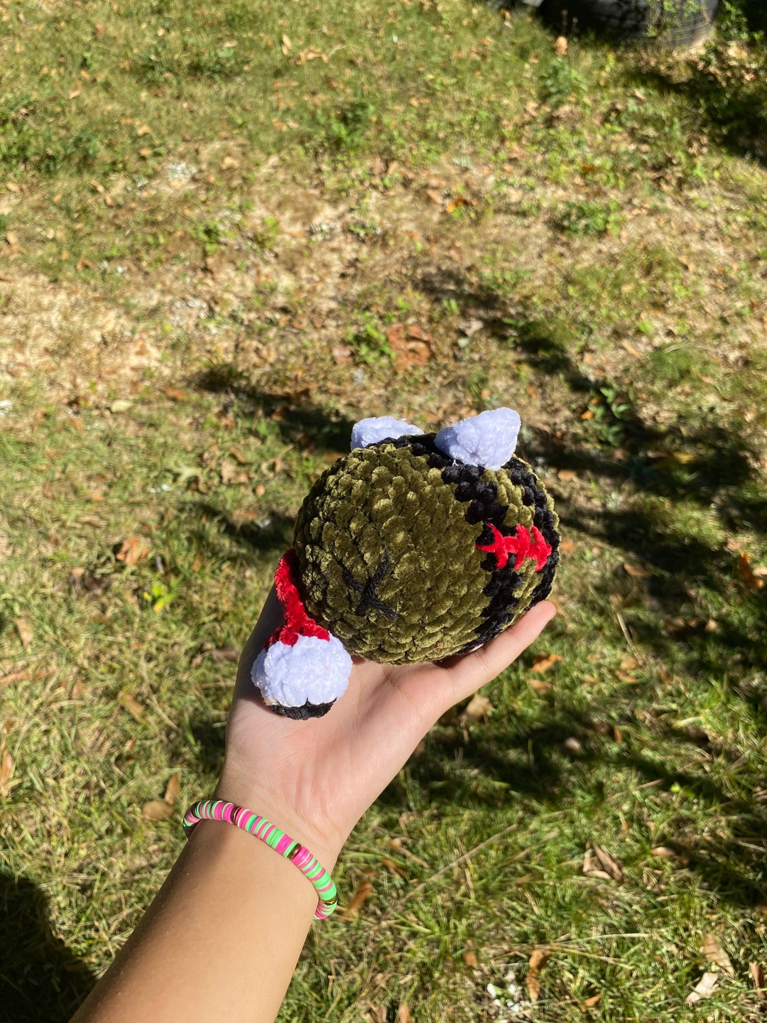 Crochet Zombee Plushie, Crochet Plushie, Crochet Zombie, Crochet Bee