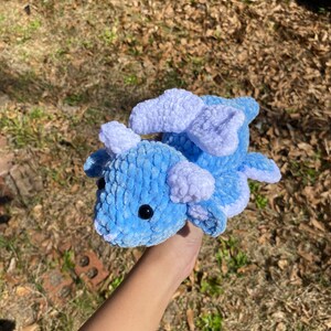 Crochet baby water dragon plushie, crochet plushie, crochet dragon, dragon plushie, water dragon, amigurumi, water dragon plushie, gift