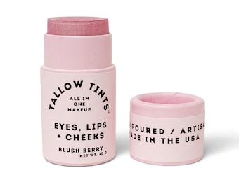 Tallow Tints™ / Blush Berry / Natural Tallow Lip Tint - All in one makeup