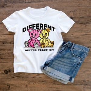 Different Better together shirt, Cute Couples shirt, Best friends shirt, trendy Bears shirt, shirt for them, Valentine&#39;s gift, gift for her