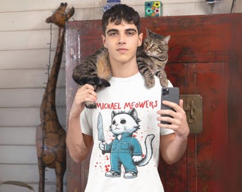Michael Meowers shirt, Halloween shirt, Michael Myers shirt, funny cat shirt, funny Halloween shirt, cat shirt, cat lover gift, funny shirt