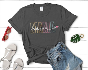 Camiseta de mamá, camiseta de madre, camiseta linda de mamá, camiseta de regalo para madre, lindo regalo para mamá, camiseta de regalo del Día de la Madre, camiseta para mamá, camiseta para ella