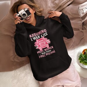 Women's trucker hoodie, women's hoodie, trucker hoodie for women, women's pullover, trucker gift women, trucker gift, gift for her hoodie image 4