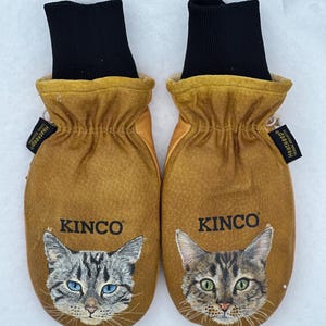 Custom Painted Kinco mittens