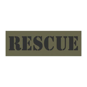Patriotic RESCUE Car Magnet -  10&quot; x 3&quot; in size, perfect to support Combat Rescue