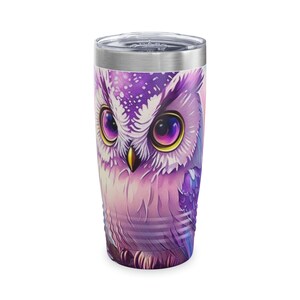 Tumbler unique design Tumbler Custom Gift Tumbler Pink Owl