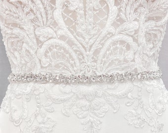 Thin Wedding Sash, Thin Bridal Sash, Wedding Bridal Sash Belt