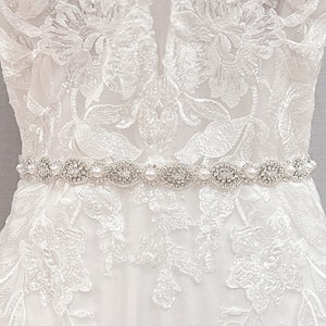 Bridal Belt Sash Pearl, Pearl Bridal Sash, Bridal Belt Sash Pearl