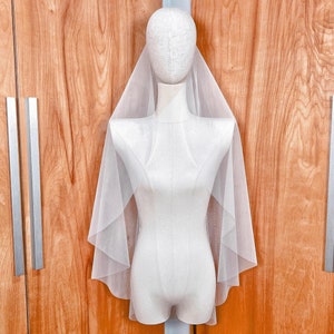 Cascade Veil, Angel Cut Veil, Angel Cut Cathedral Veil, Cascade Fingertip veil, Waterfall Angel Veil, Cascading Cathedral Veil