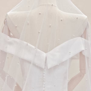 Pearl Cathedral Wedding Veil, Pearl Wedding Veil Cathedral, Pearl Veil Wedding Cathedral, Wedding Veil Cathedral Pearl for Bride