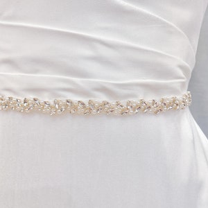 Wedding Belt Minimalist, Minimalist Bridal Belt, Bridal Belts for Wedding Dress