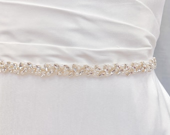 Wedding Belt Minimalist, Minimalistischer Brautgürtel, Brautgürtel für Hochzeitskleid